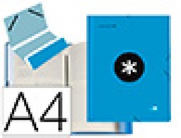 Carpeta clasificadora Liderpapel Antartik A-4 12 departamentos azul