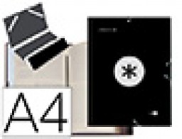 Carpeta clasificadora Liderpapel Antartik A-4 12 departamentos negro