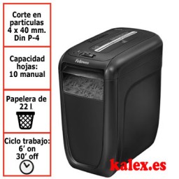 Destructora de papel Fellowes 60Cs uso moderado