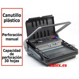 Encuadernadora GBC MultiBind 230 canutillo plástico y wire-o
