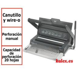 Encuadernadora GBC MultiBind 420 canutillo plástico y wire-o